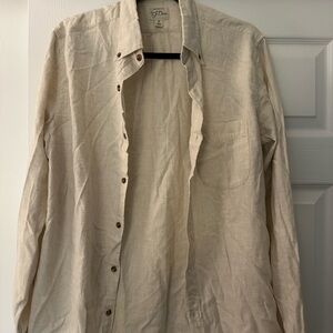 J. Crew Light Tan Twill Shirt
